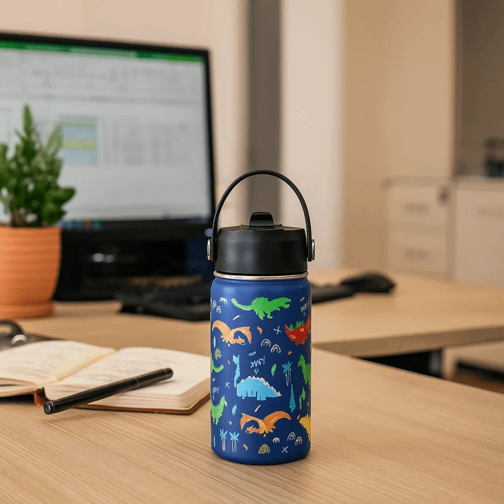 Cartoon Handheld Insulated Water Bottle