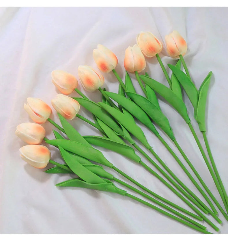 Artificial Silicone Tulips with Stems