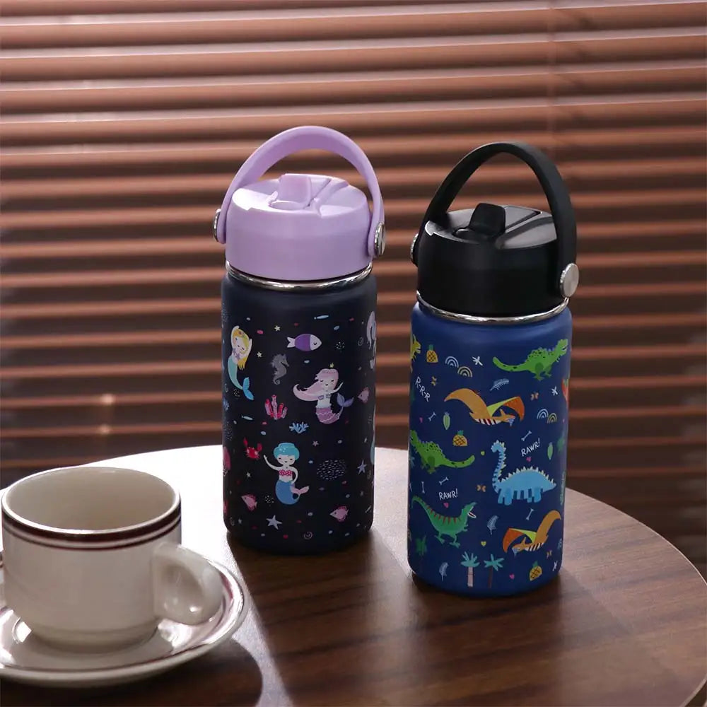 Cartoon Handheld Insulated Water Bottle