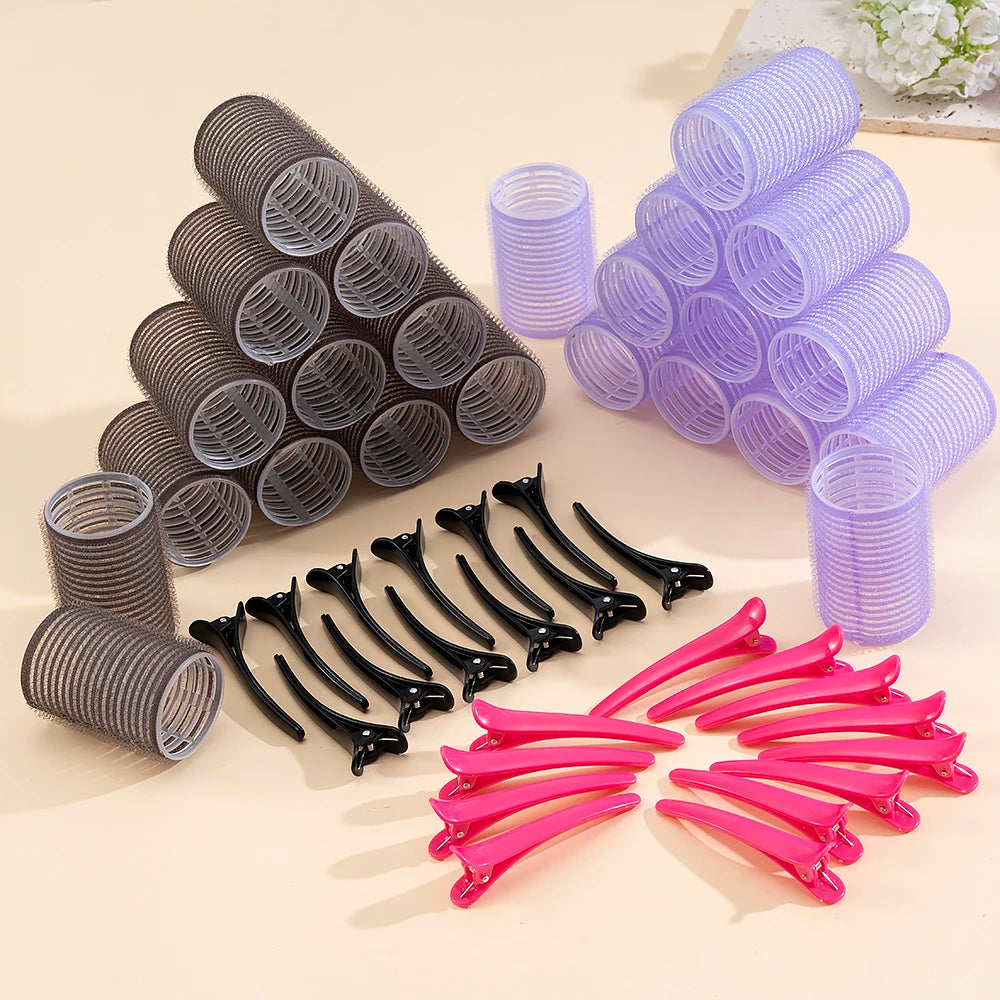 Self Grip Heatless Hair Rollers, 24 Piece Set