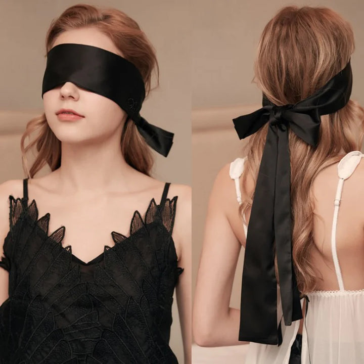 Satin Ribbon Tie Sleep Mask
