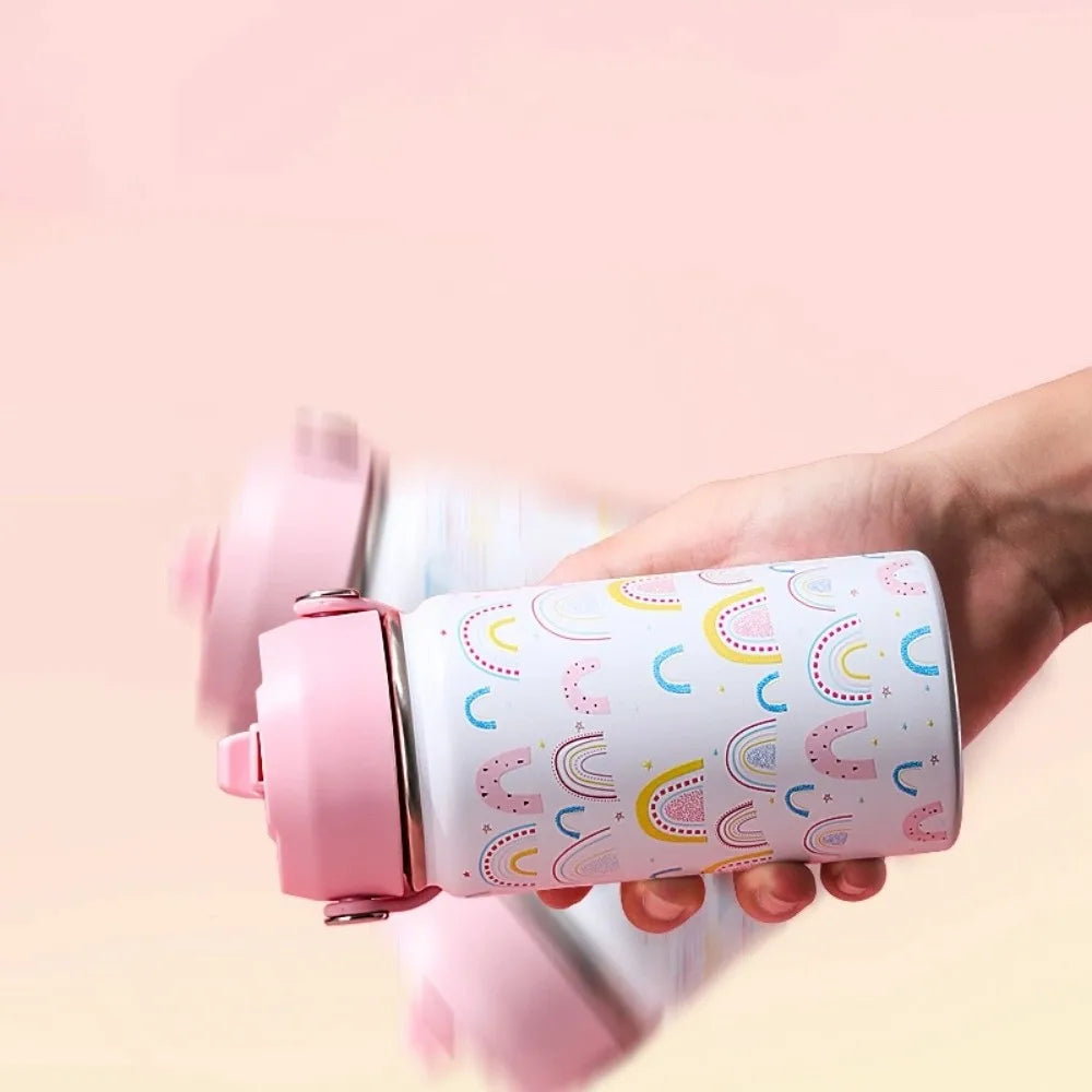Cartoon Handheld Insulated Water Bottle