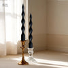 Spiral Twisted Taper Candles, Set of 2