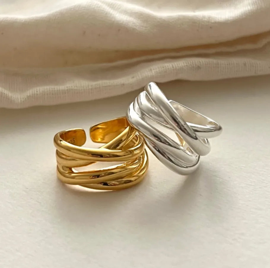 Sterling Silver Wide Open Ring