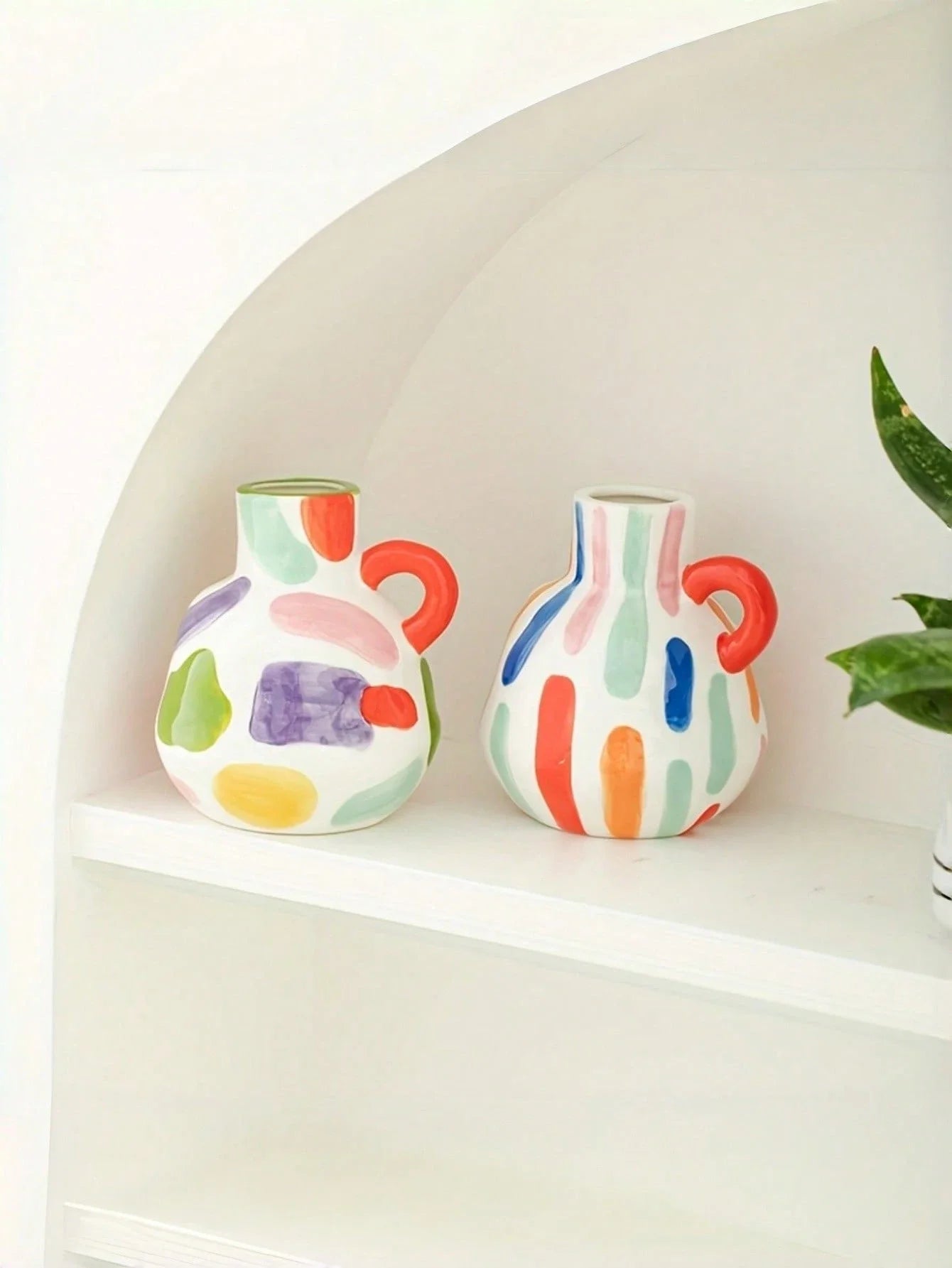 Modern Geometric Ceramic Vase