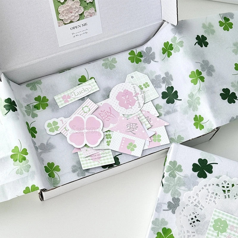 Hand-Kneaded Tissue Bouquet Wrapping Paper, 10 Sheets