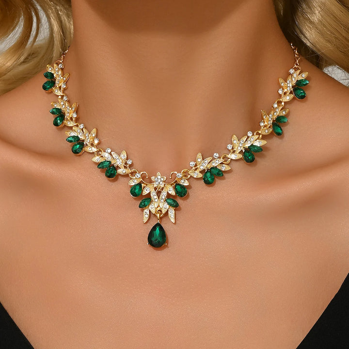 Zircon Water Drop Pendant Necklace