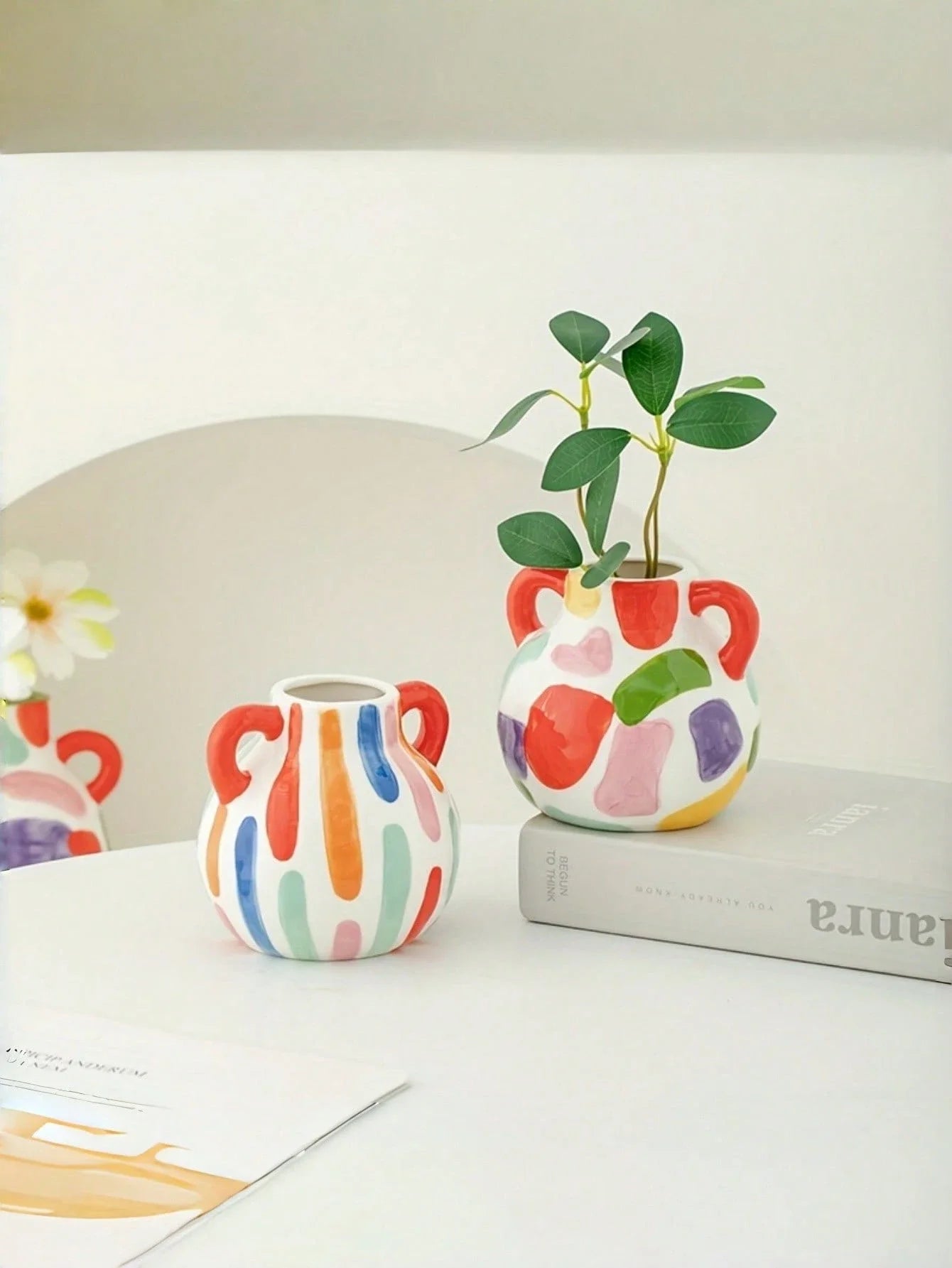 Modern Geometric Ceramic Vase
