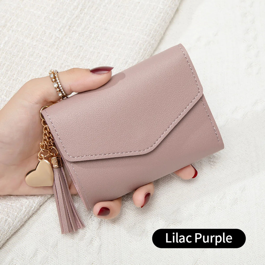Slim Tassel Clutch Wallet