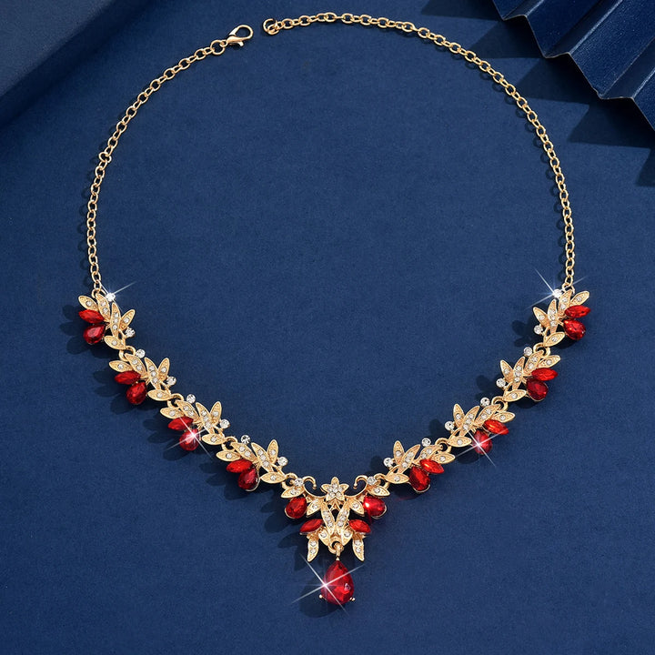 Zircon Water Drop Pendant Necklace