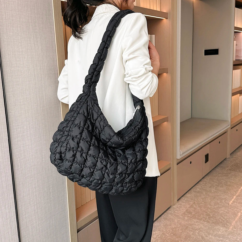 Quilted Padded Cloud Crossbody Bag