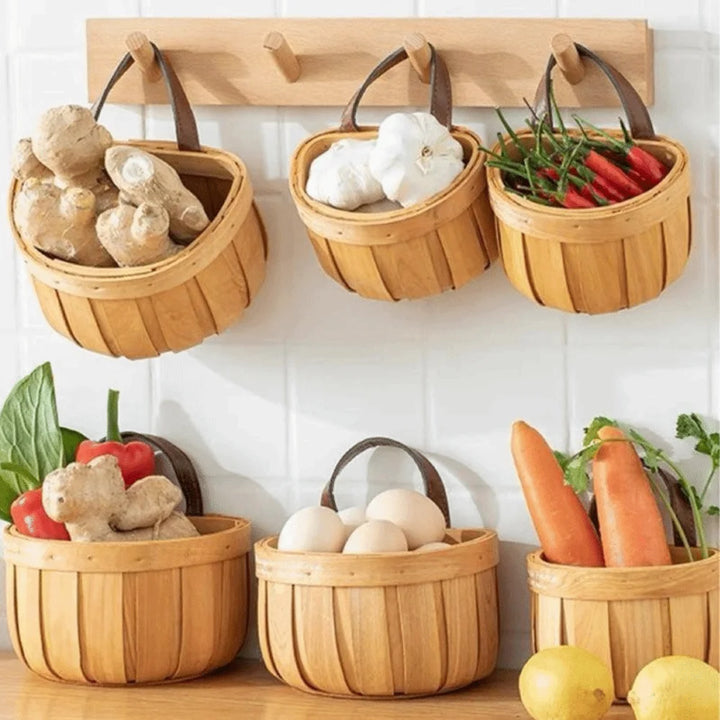 Handwoven Wall Hanging Storage Basket