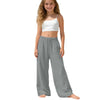 Girls Wide Leg Palazzo Beach Trousers