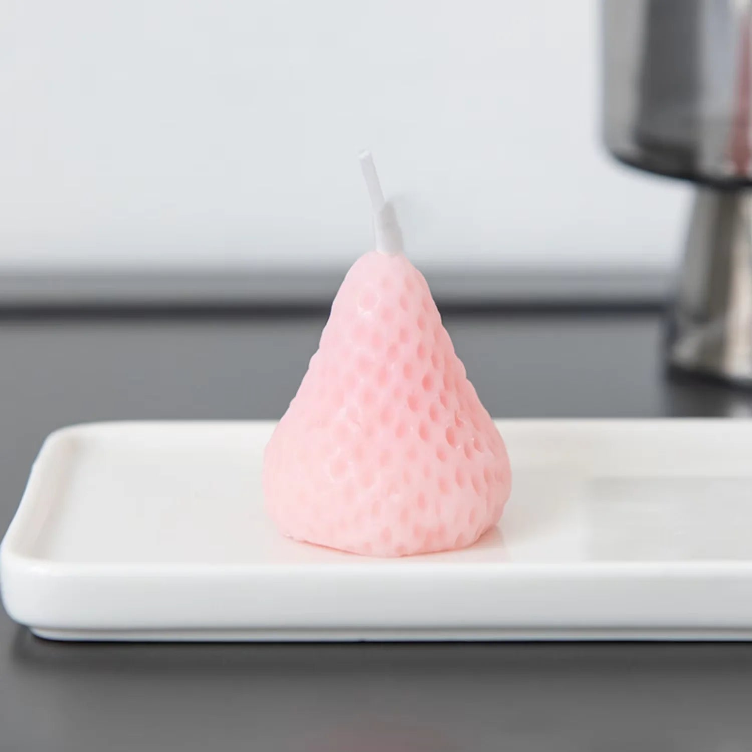 Strawberry Scented Candles, Set of 5