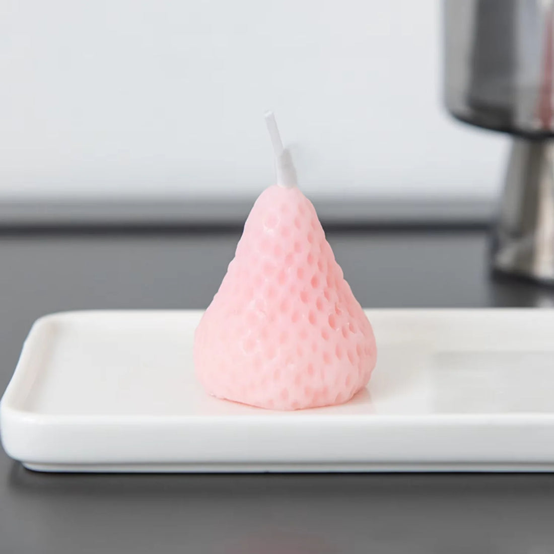 Strawberry Scented Candles, Set of 5