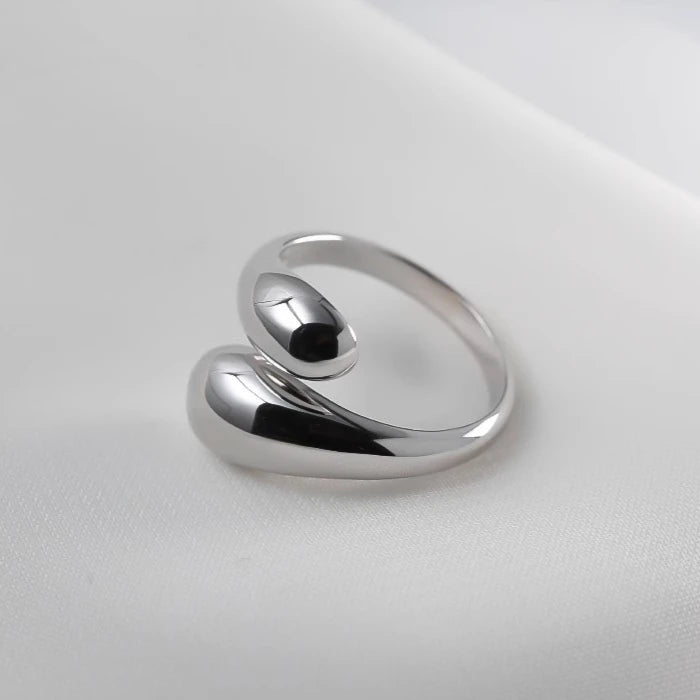 Sterling Silver Wide Open Ring