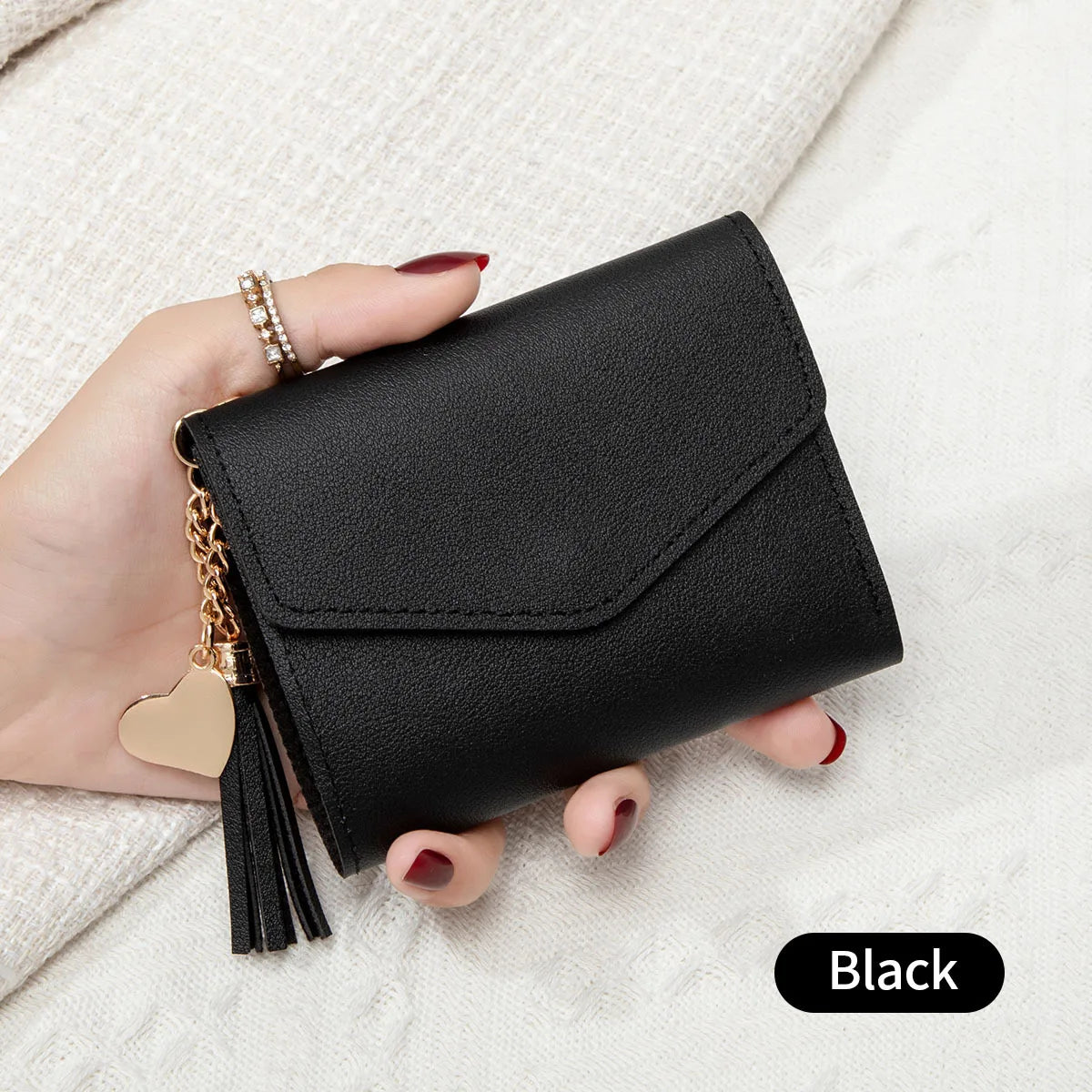 Slim Tassel Clutch Wallet