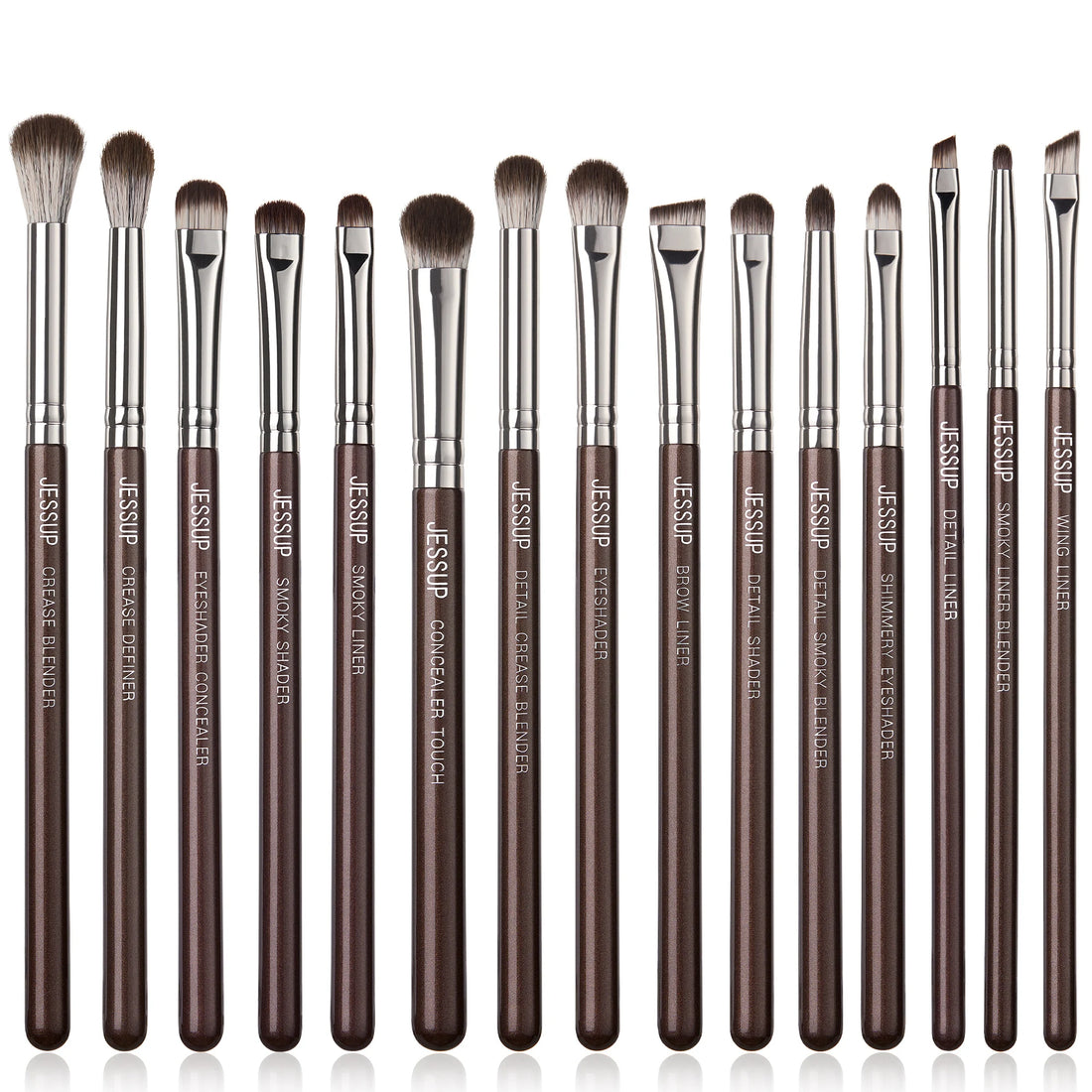 Jessup Synthetic Makeup Brush Set, 15 or 25 Pieces