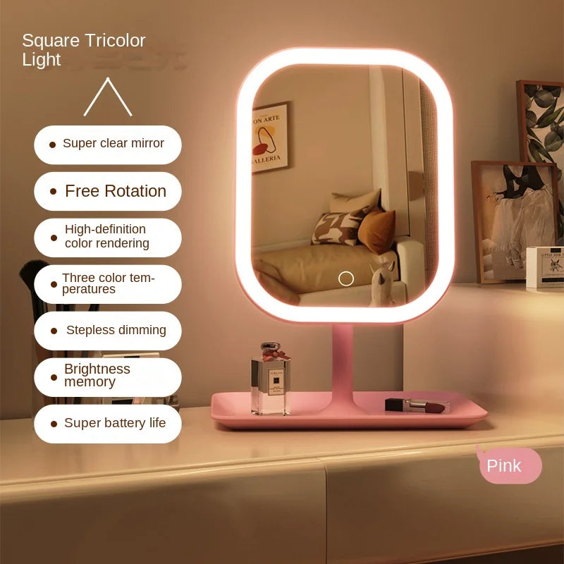 LED Desktop Vanity Makeup Mirror