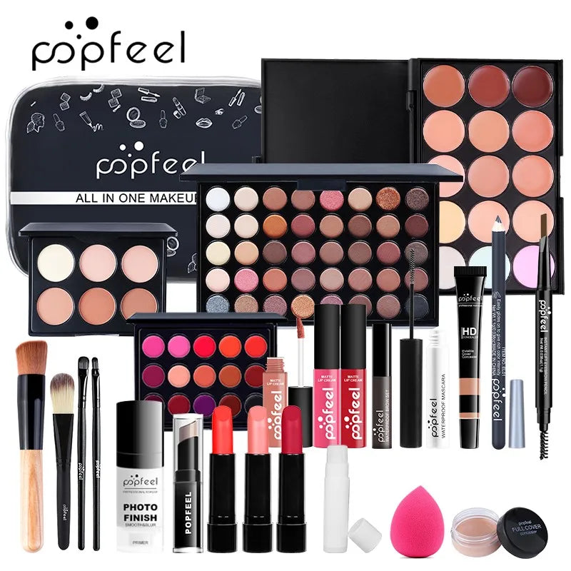 All In One Makeup Kit with Cosmetic Bag