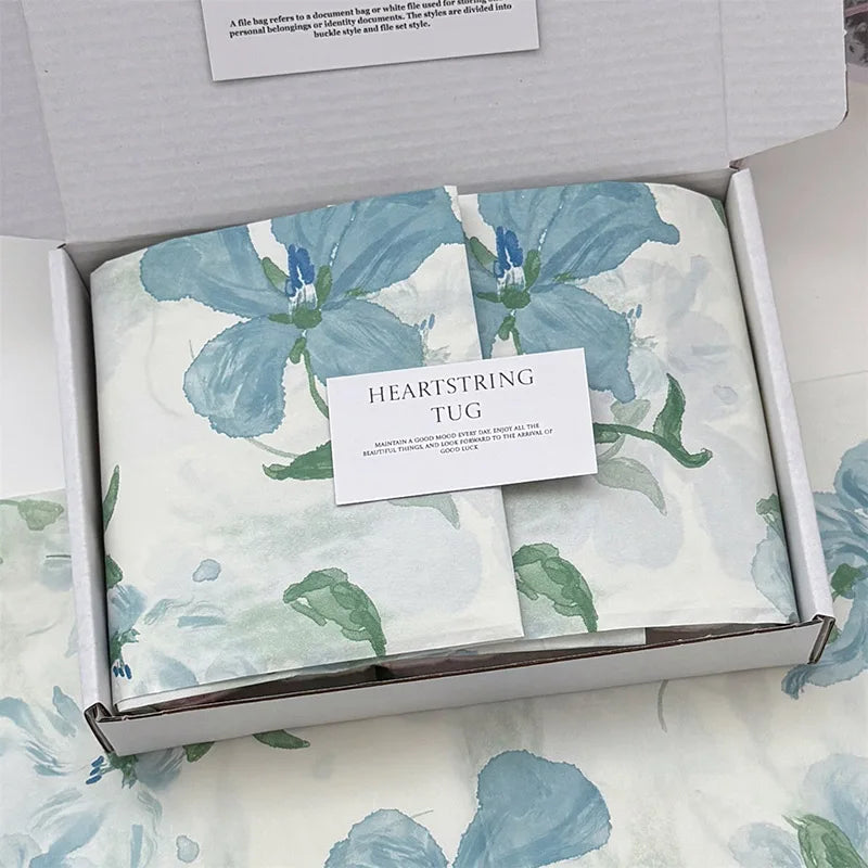 Hand-Kneaded Tissue Bouquet Wrapping Paper, 10 Sheets