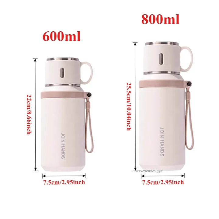 Insulated Stainless Steel Travel Mug, 600ml and 800ml