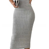 Ribbed Knit Longline Tank Dress