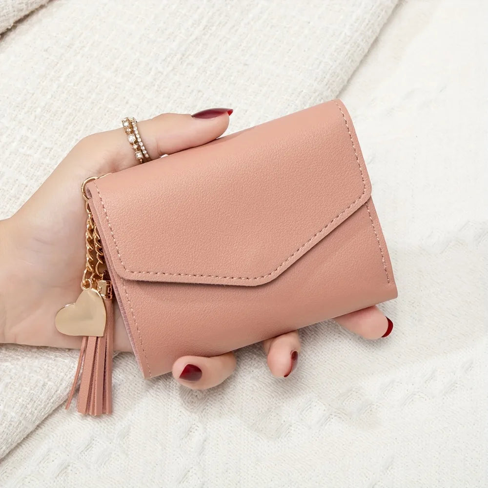 Slim Tassel Clutch Wallet