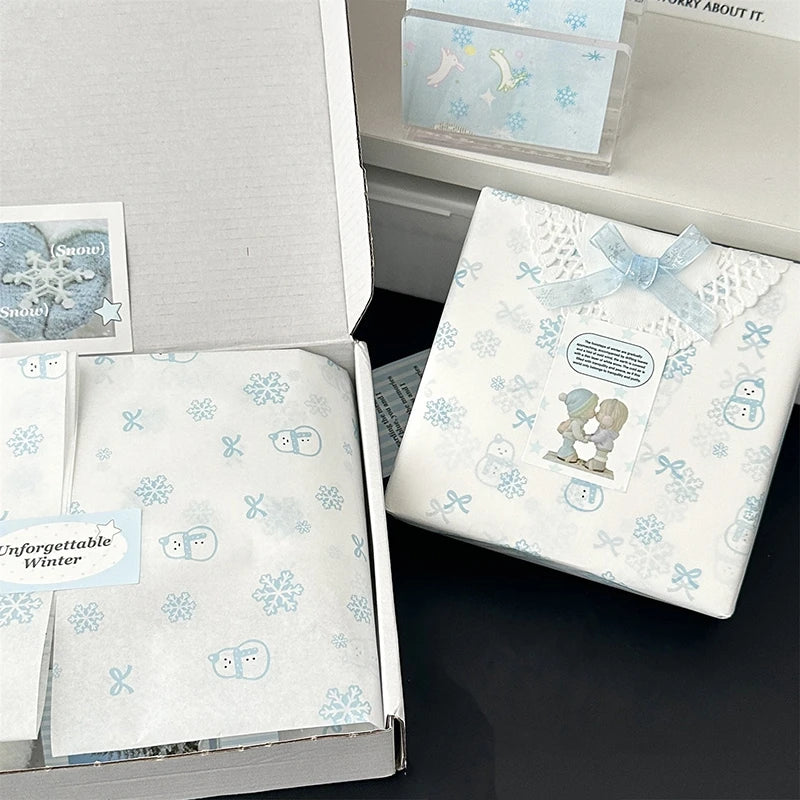 Hand-Kneaded Tissue Bouquet Wrapping Paper, 10 Sheets
