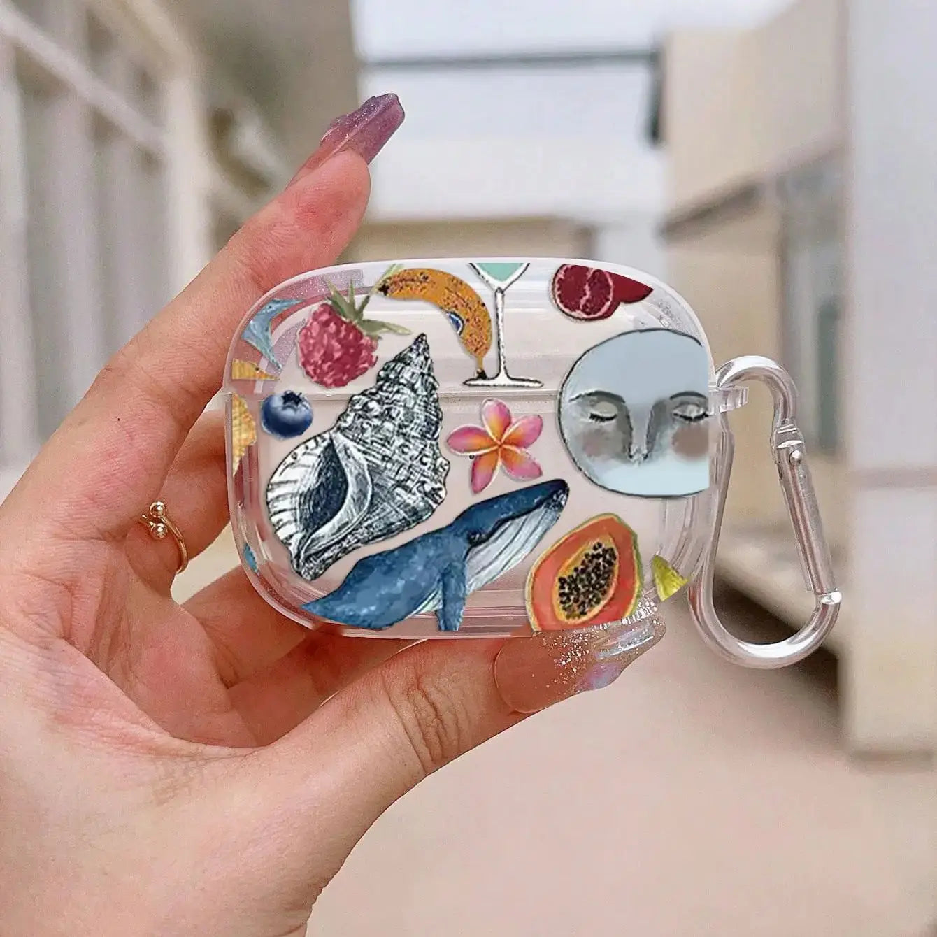Conch Shell AirPods Case with Hook