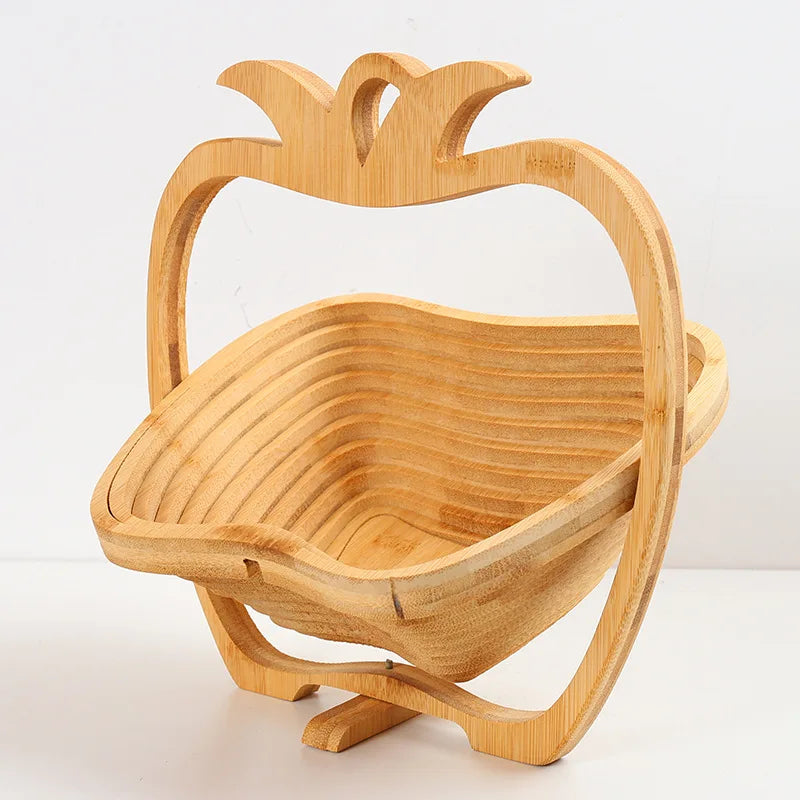 Foldable Bamboo Fruit Basket