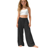 Girls Wide Leg Palazzo Beach Trousers