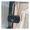 Quilted Gold Chain Flap Crossbody Bag