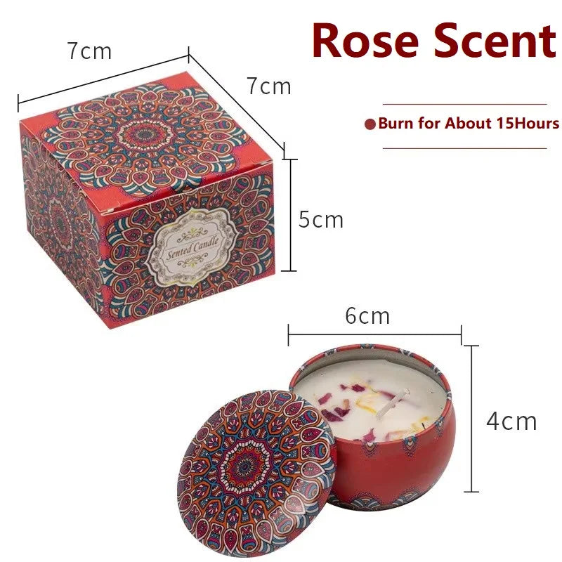 Vintage Soy Wax Scented Candle Tin