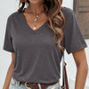 Soft Stretch V Neck Short Sleeve Tee