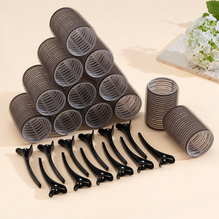Self Grip Heatless Hair Rollers, 24 Piece Set
