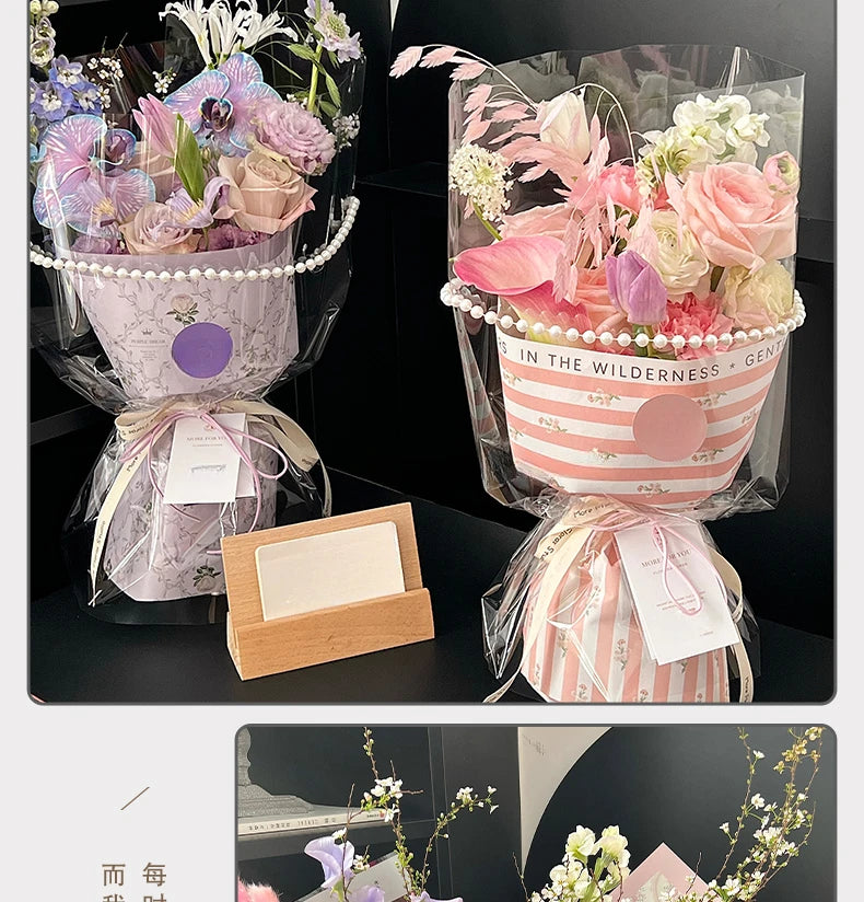 Spring Floral Bouquet Wrapping Paper, 10 Sheets