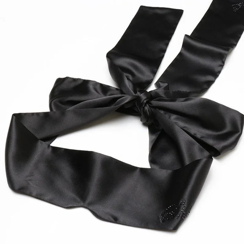 Satin Ribbon Tie Sleep Mask