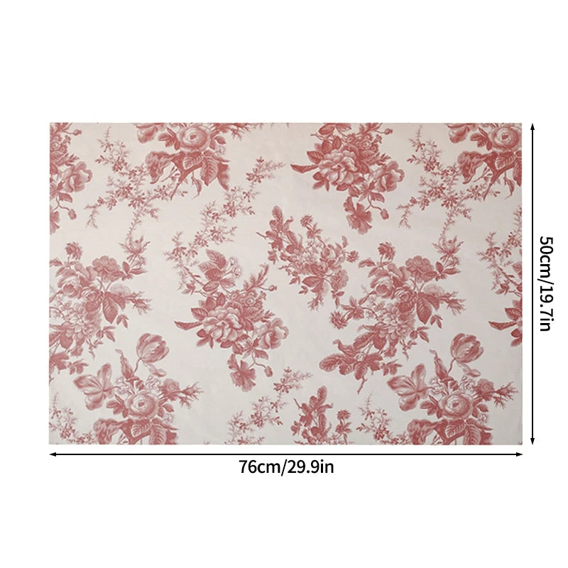 Hand-Kneaded Tissue Bouquet Wrapping Paper, 10 Sheets