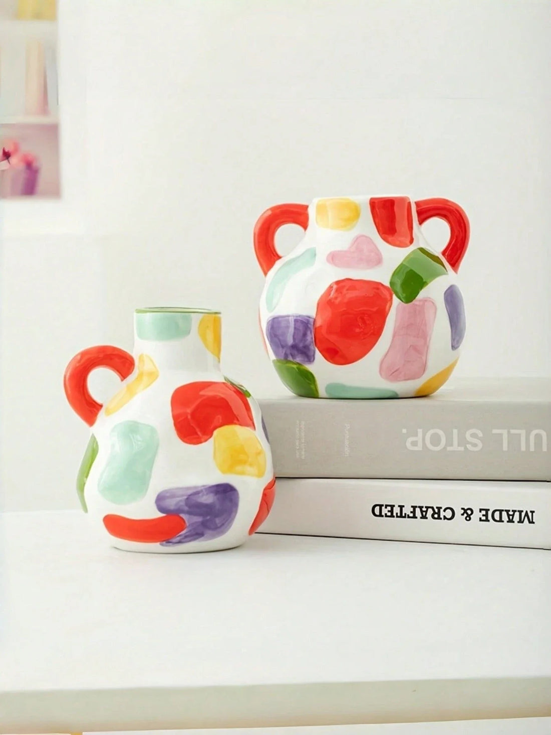 Modern Geometric Ceramic Vase