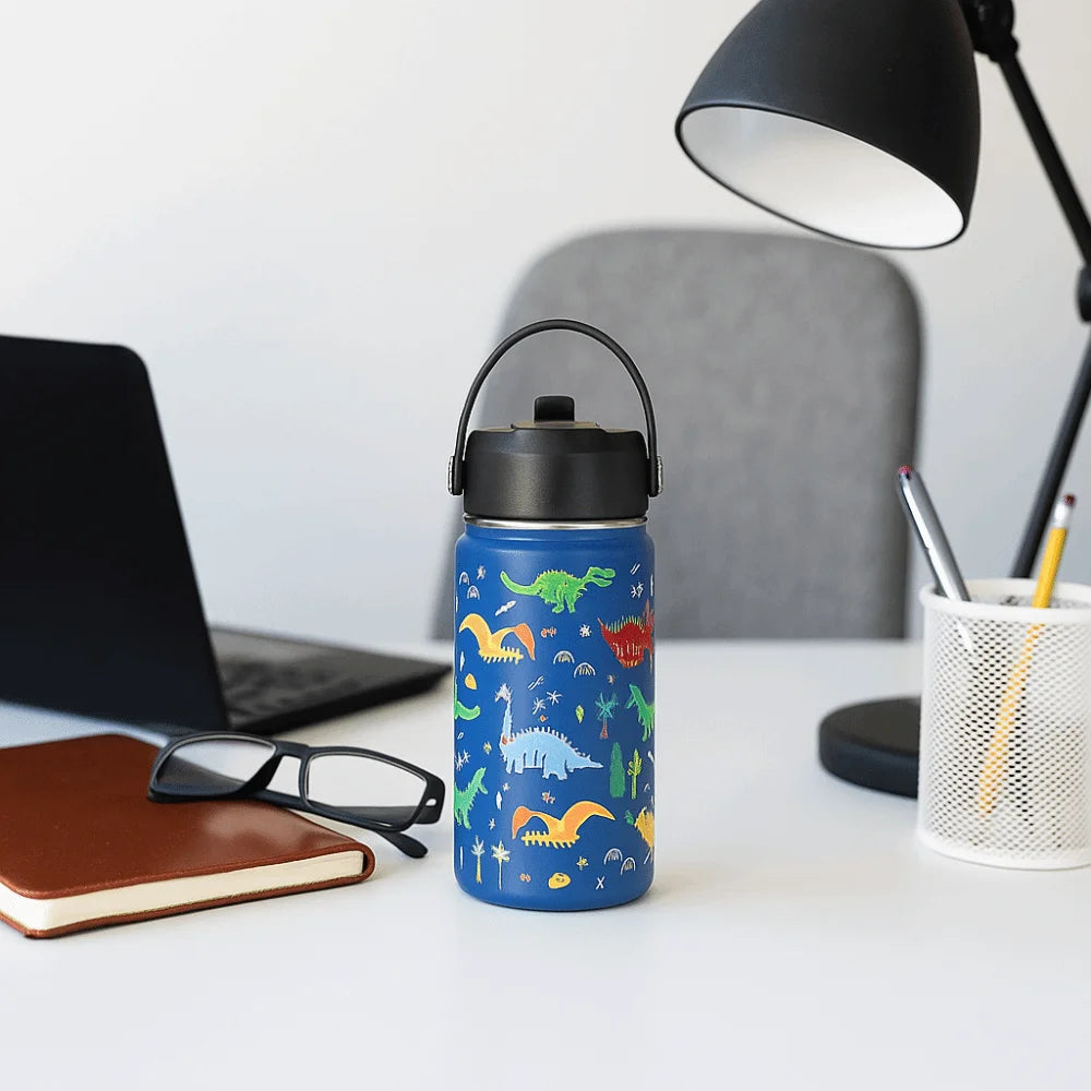 Cartoon Handheld Insulated Water Bottle