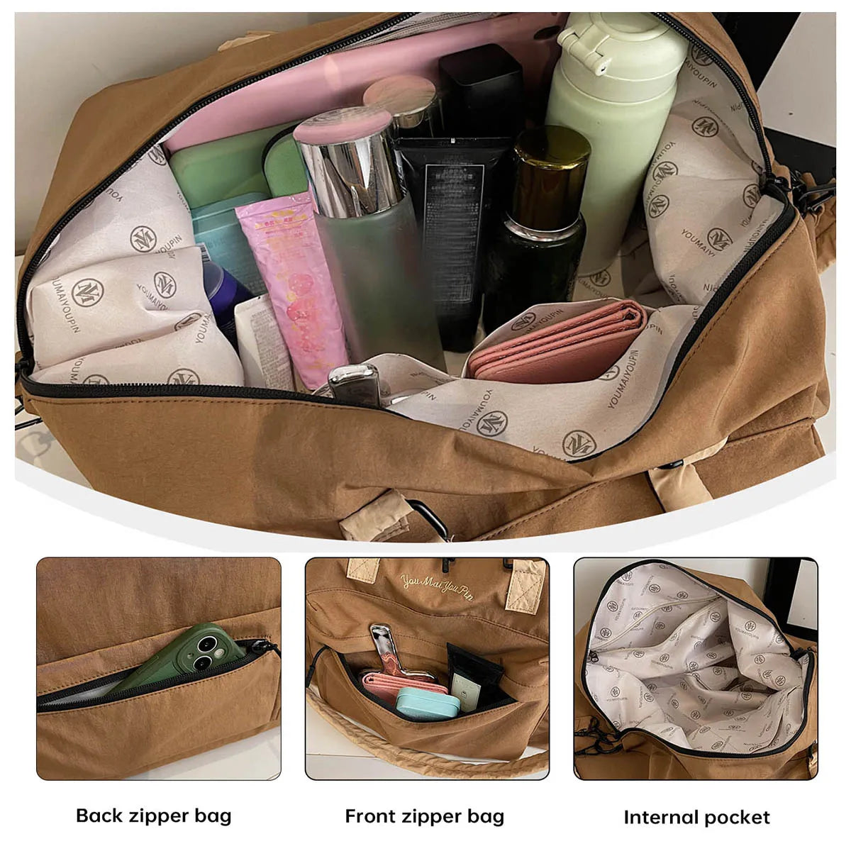 Foldable Lightweight Travel Duffel Bag