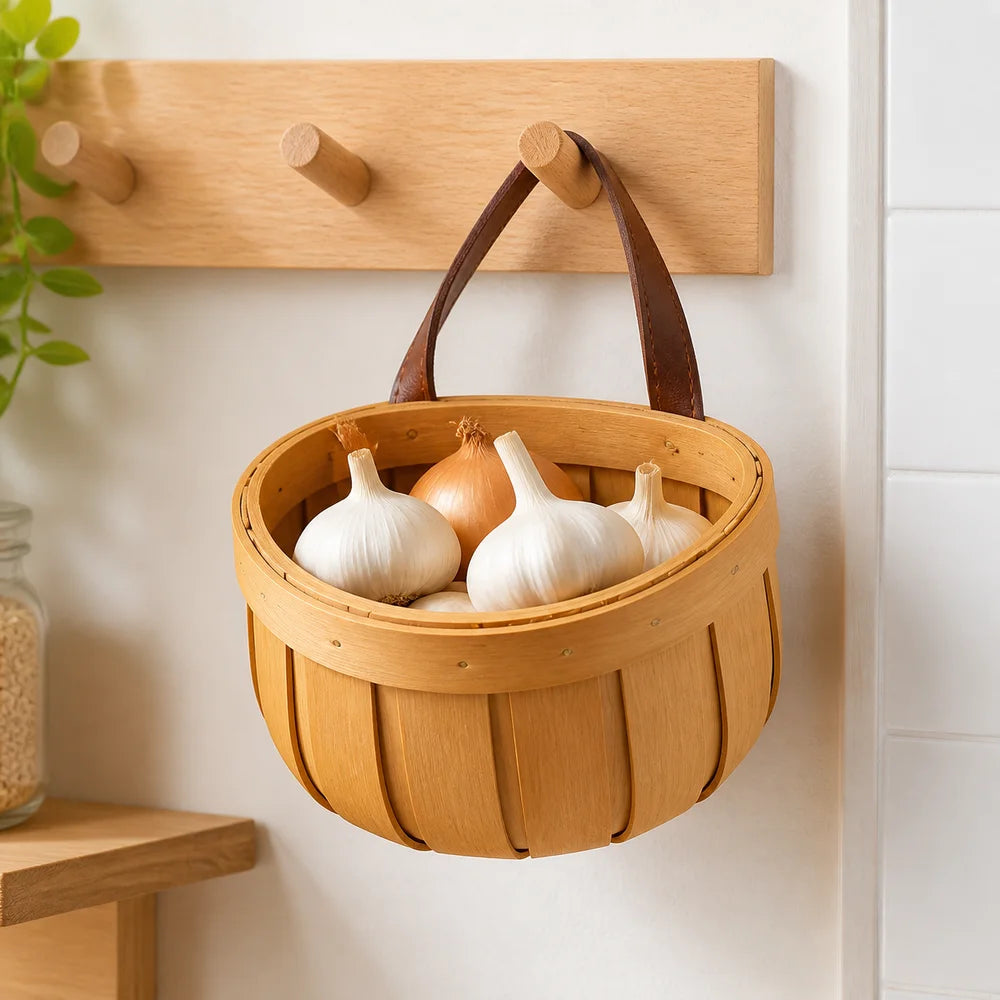 Handwoven Wall Hanging Storage Basket