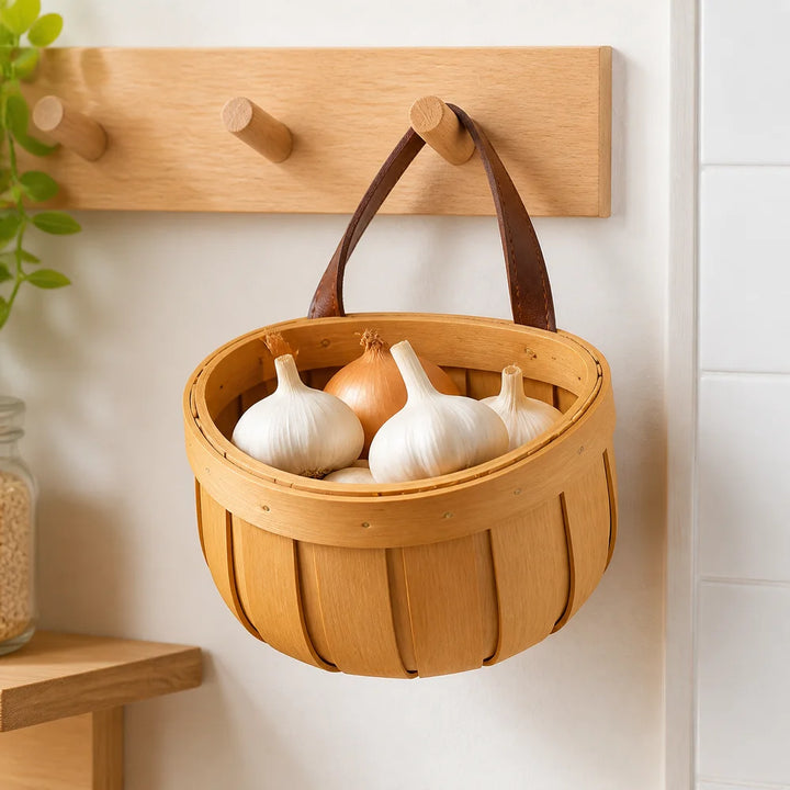 Handwoven Wall Hanging Storage Basket