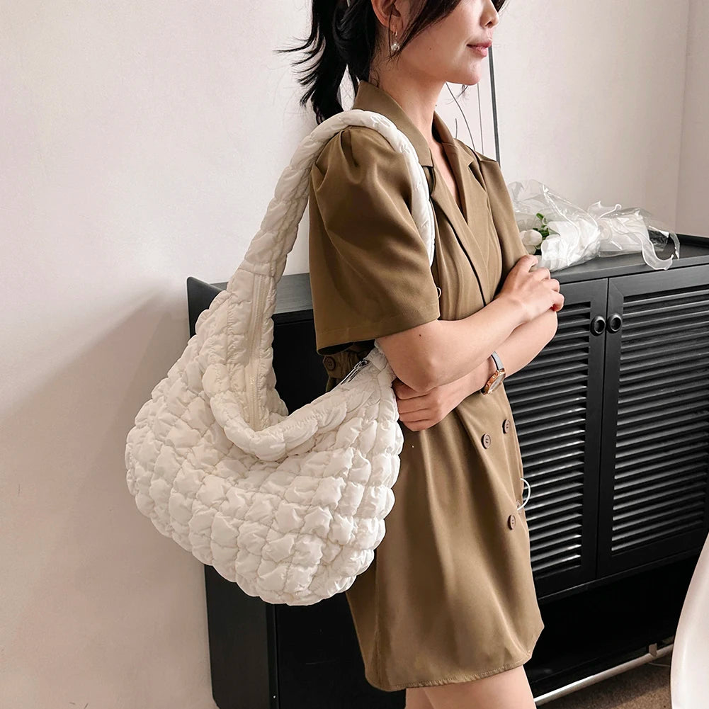 Quilted Padded Cloud Crossbody Bag