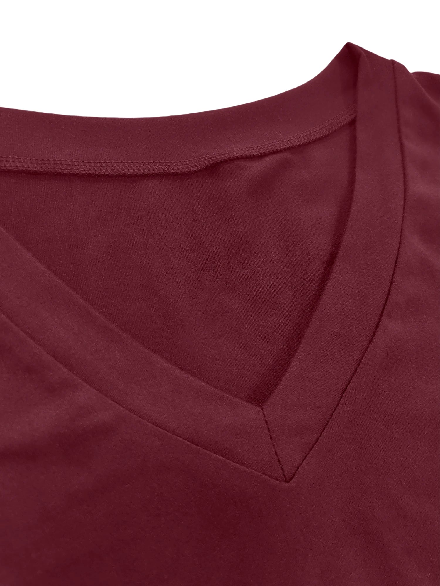Soft Stretch V Neck Short Sleeve Tee
