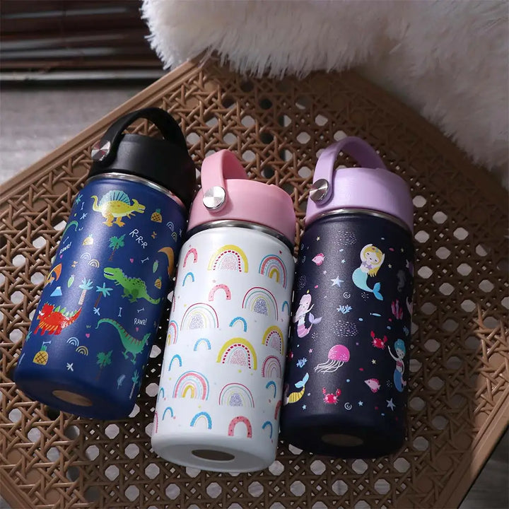 Cartoon Handheld Insulated Water Bottle