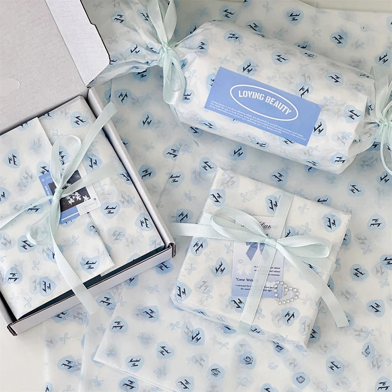Hand-Kneaded Tissue Bouquet Wrapping Paper, 10 Sheets