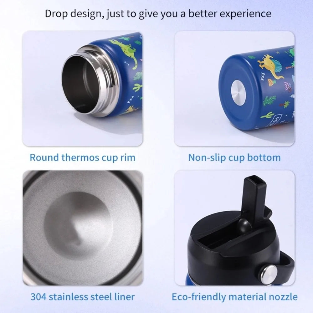 Cartoon Handheld Insulated Water Bottle