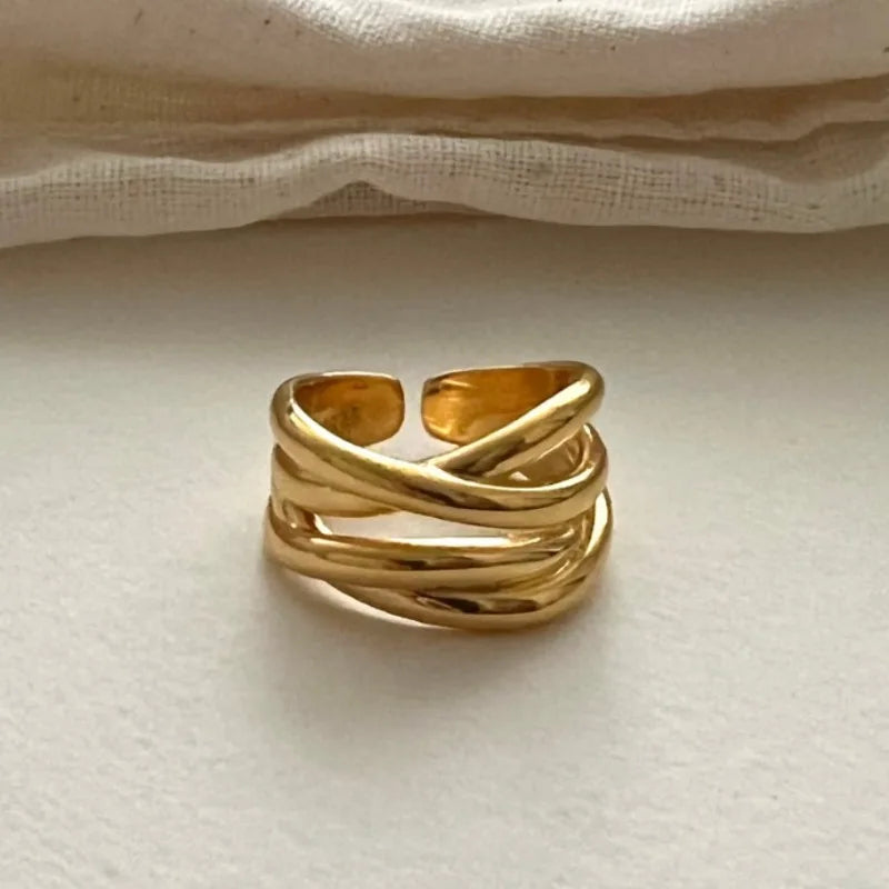 Sterling Silver Wide Open Ring